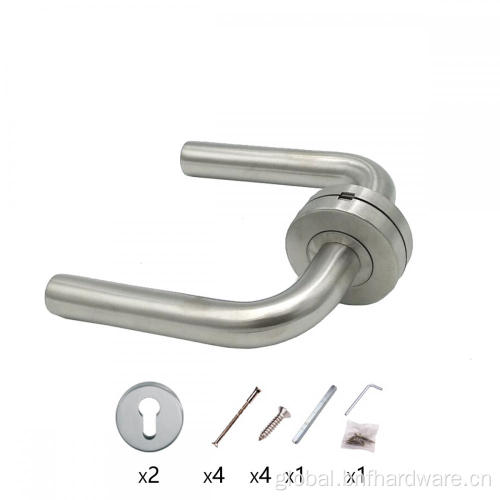 Stainless Steel Door Handle on Roses Door Handle D-Type Door Handle Concealed Cabinet Handle Factory